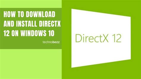 How to Download and Install DirectX .